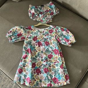 Something navy toddler cotton spring dress.